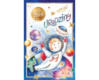 Birthday Card with an Attached Number, Astronaut, 13×20.5 cm