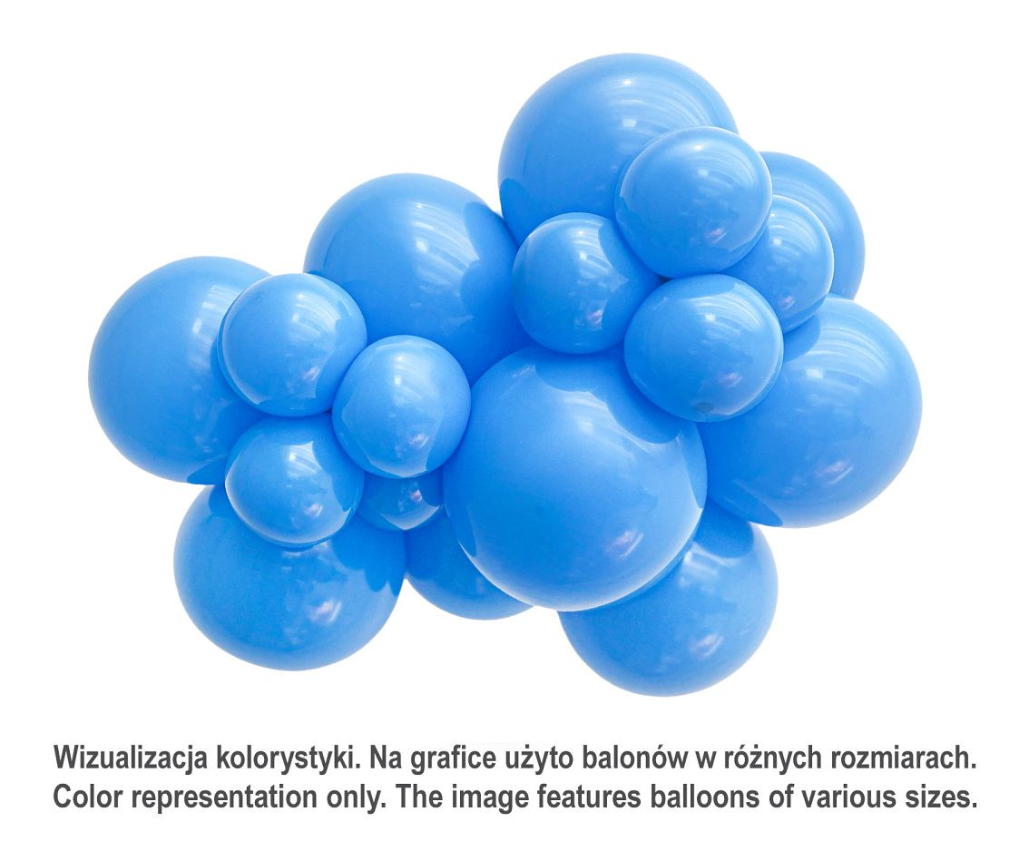 Balloons Tuftex 11", pastel blue, 100 pcs