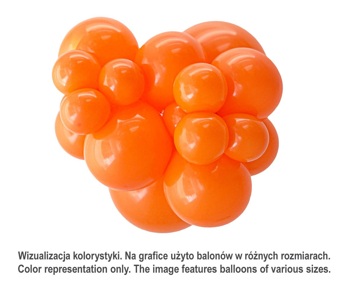 Balloons Tuftex 11", pastel orange, 100 pcs