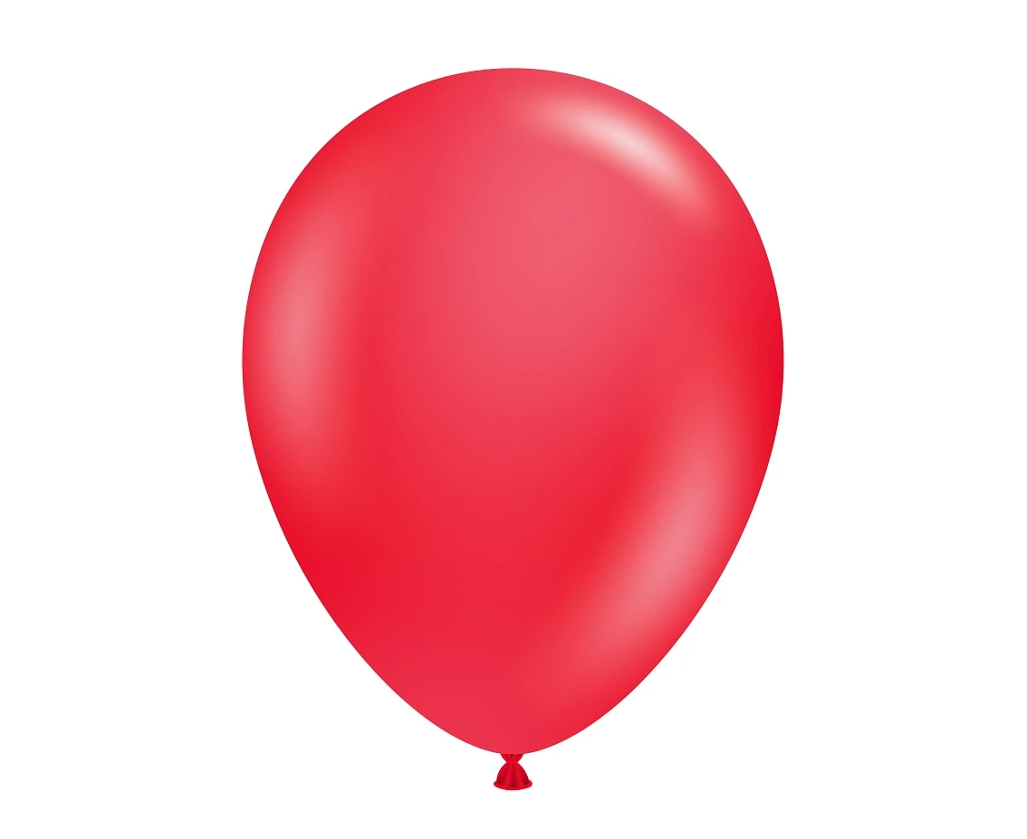 Balloons Tuftex 11", pastel red, 100 pcs