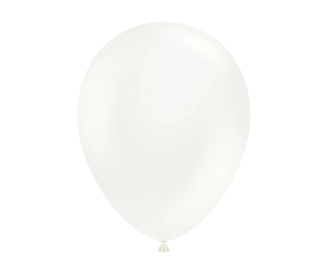 Balloons Tuftex 11", pastel white, 100 pcs