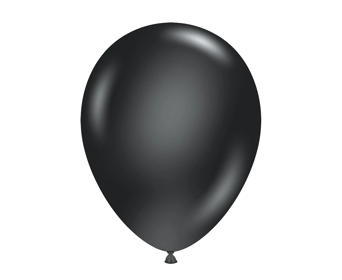 Balloons Tuftex 11", pastel black, 100 pcs