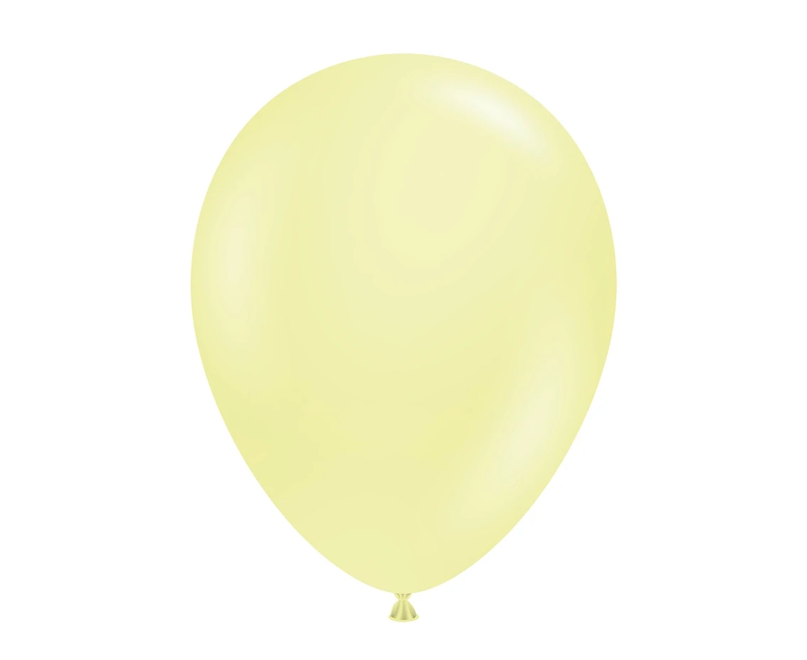 Balloons Tuftex 11", pastel lemonade, 100 pcs