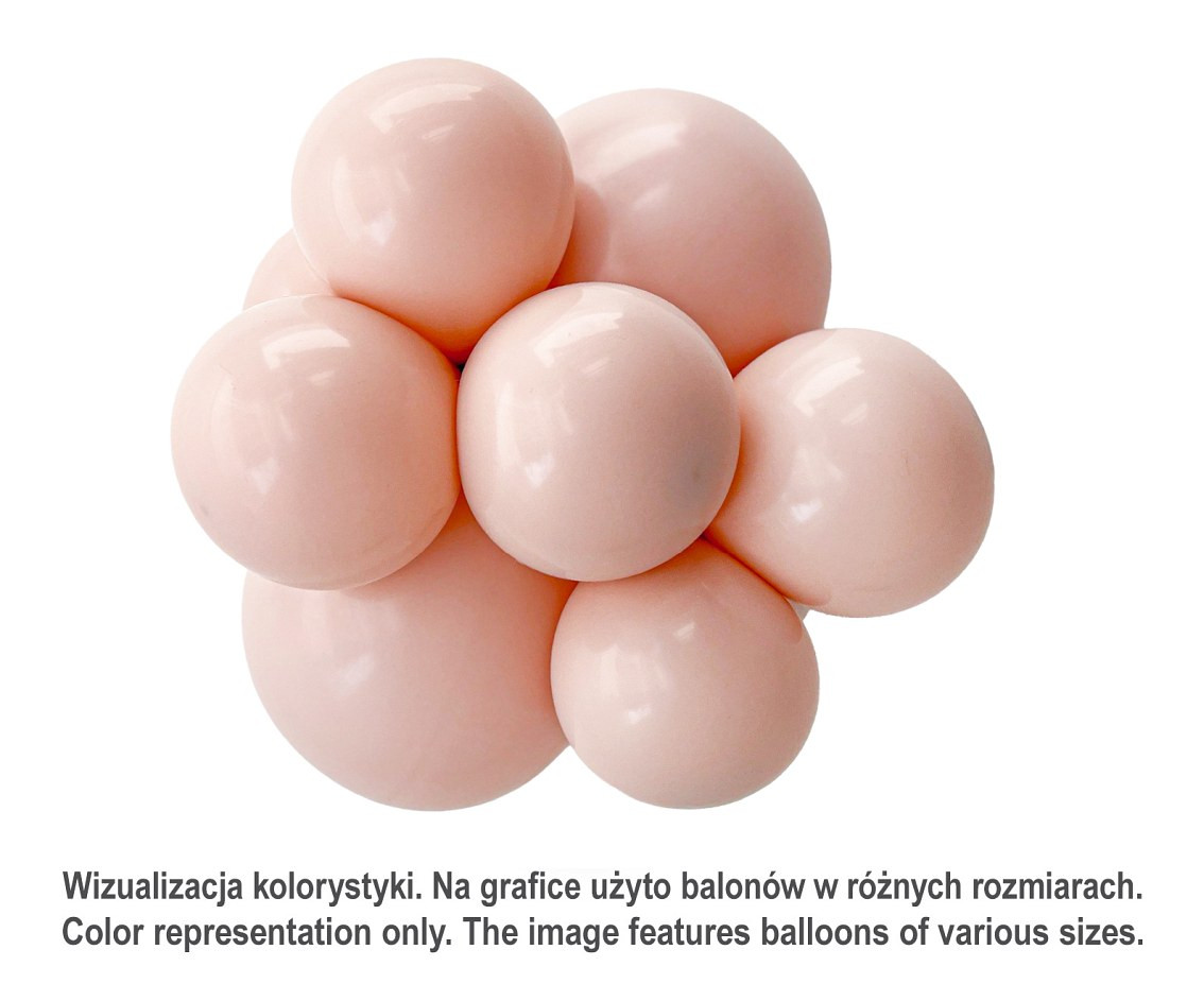 Balloons Tuftex 11", pastel cameo, 100 pcs