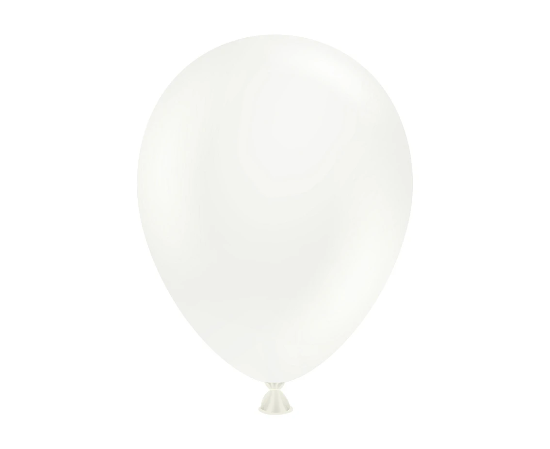 Balloons Tuftex 5", pastel white, 50 pcs