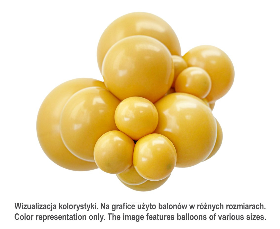 Balloons Tuftex 5", pastel mustard, 50 pcs