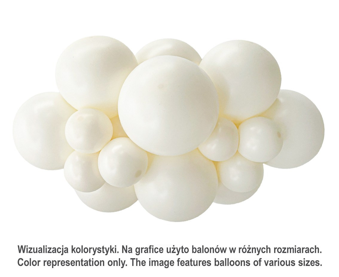 Balloons Tuftex 5", pastel lace, 50 pcs