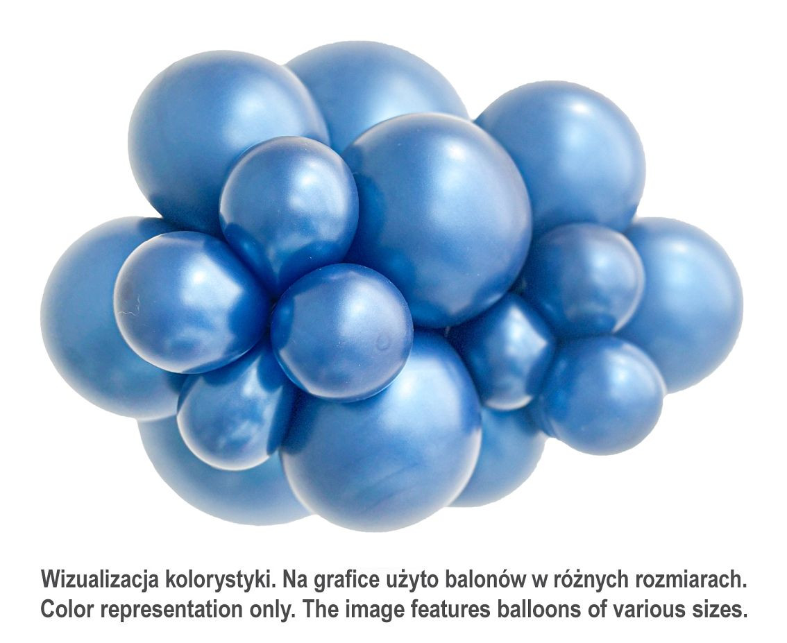 Balloons Tuftex 5", metallic midnight blue, 50 pcs