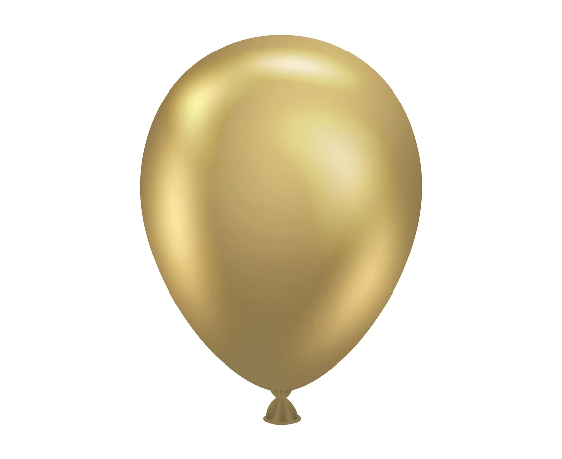 Balloons Tuftex 5", metallic gold, 50 pcs