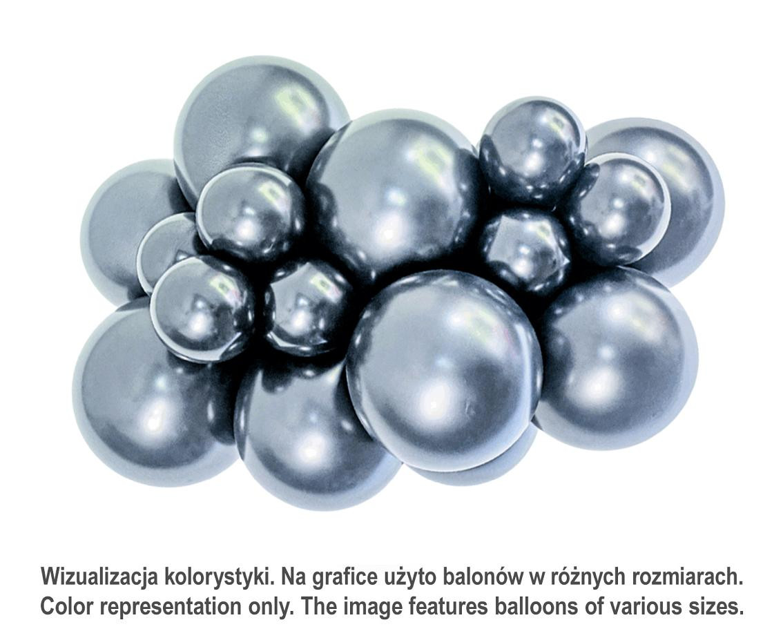 Balloons Tuftex 5", metallic shadow, 50 pcs