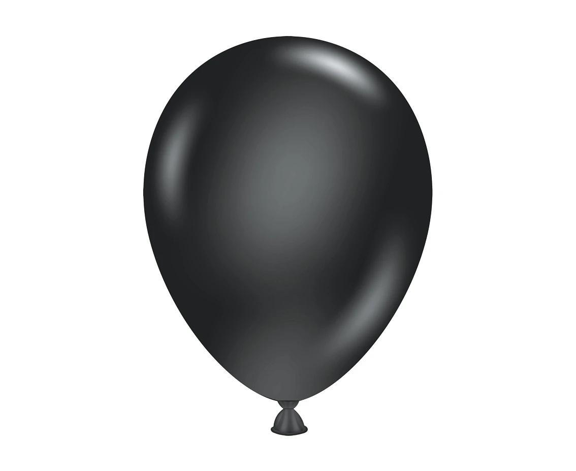 Balloons Tuftex 5", pastel black, 50 pcs