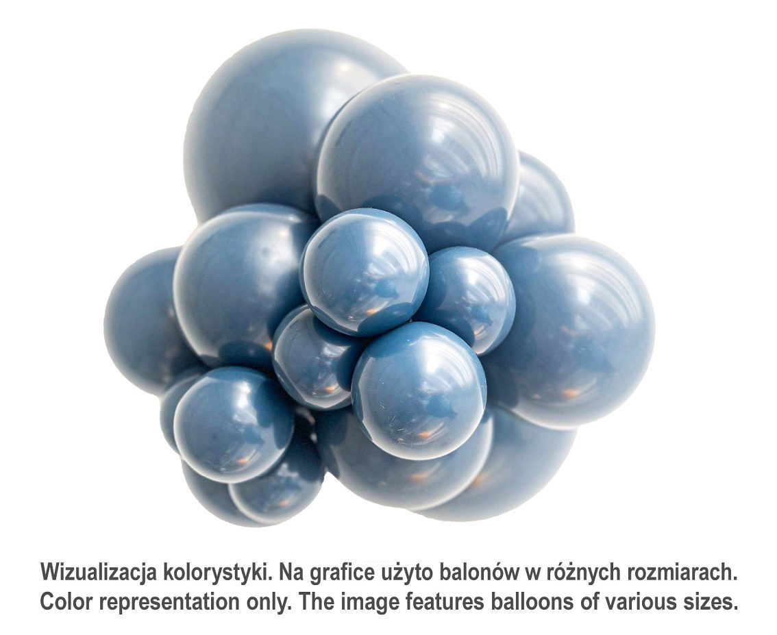 Balloons Tuftex 5", pastel naval, 50 pcs