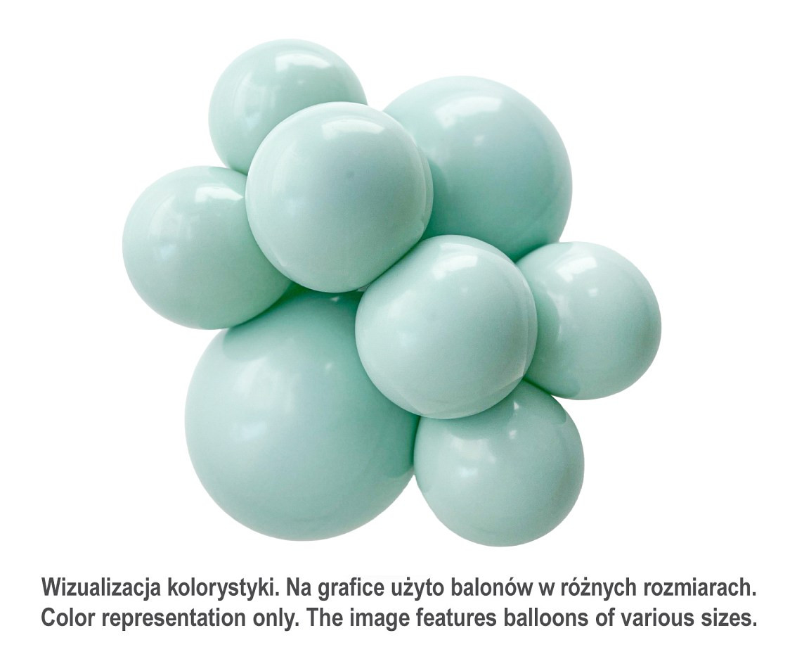 Balloons Tuftex 5", pastel empower-mint, 50 pcs
