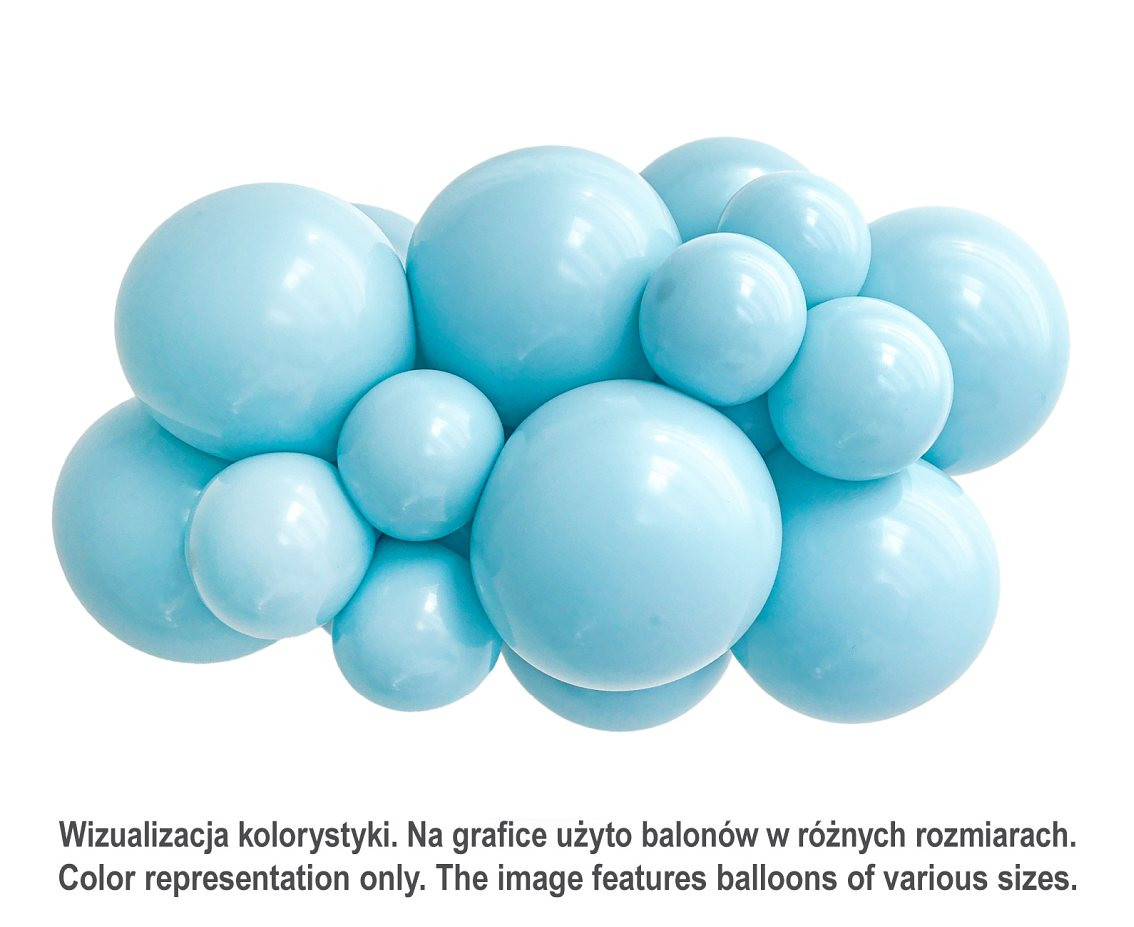 Balloons Tuftex 5", pastel sea glass, 50 pcs