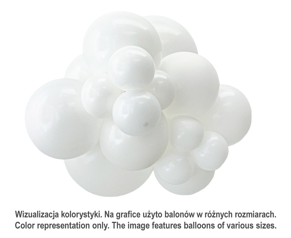 Balloons Tuftex 17", pastel white, 25 pcs