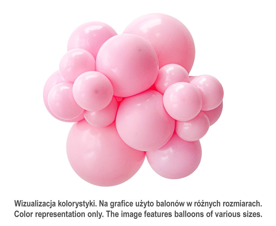 Balloons Tuftex 17", pastel baby pink, 25 pcs