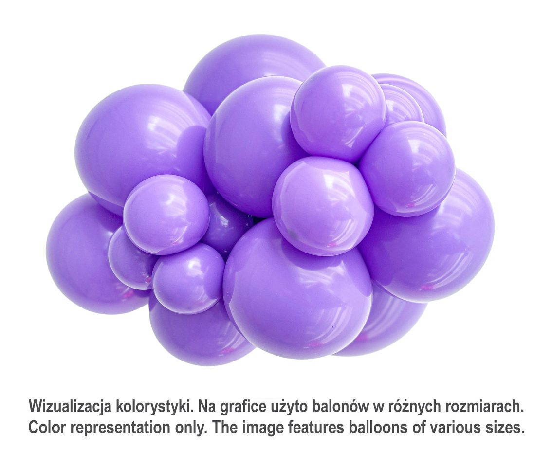 Balloons Tuftex 17", pastel lavender, 25 pcs
