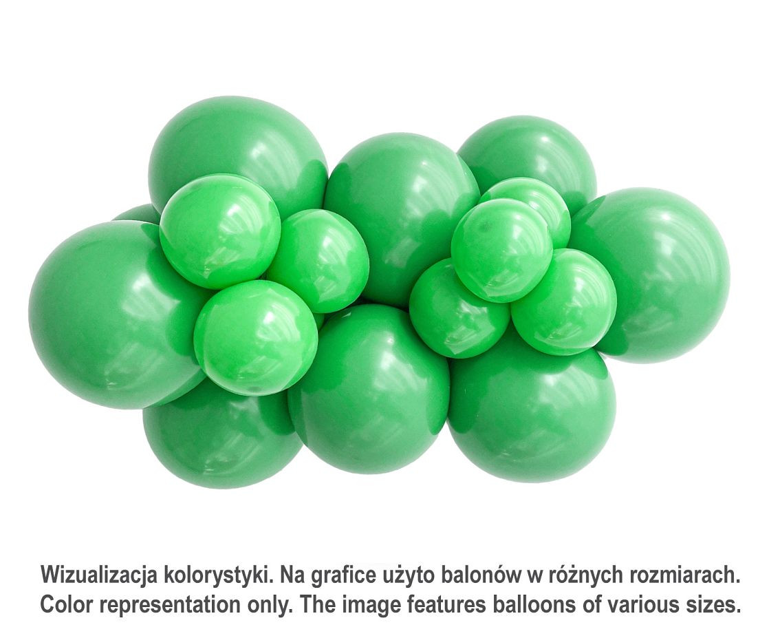 Balloons Tuftex 11", pastel green, 100 pcs