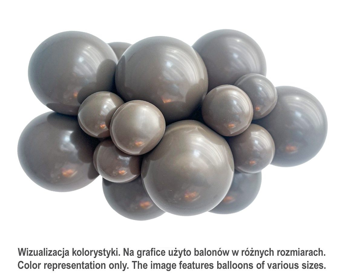 Balloons Tuftex 17", pastel cocoa, 25pcs
