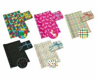 PAW Neutral 45 gift paper, mix of patterns, 70x200 cm