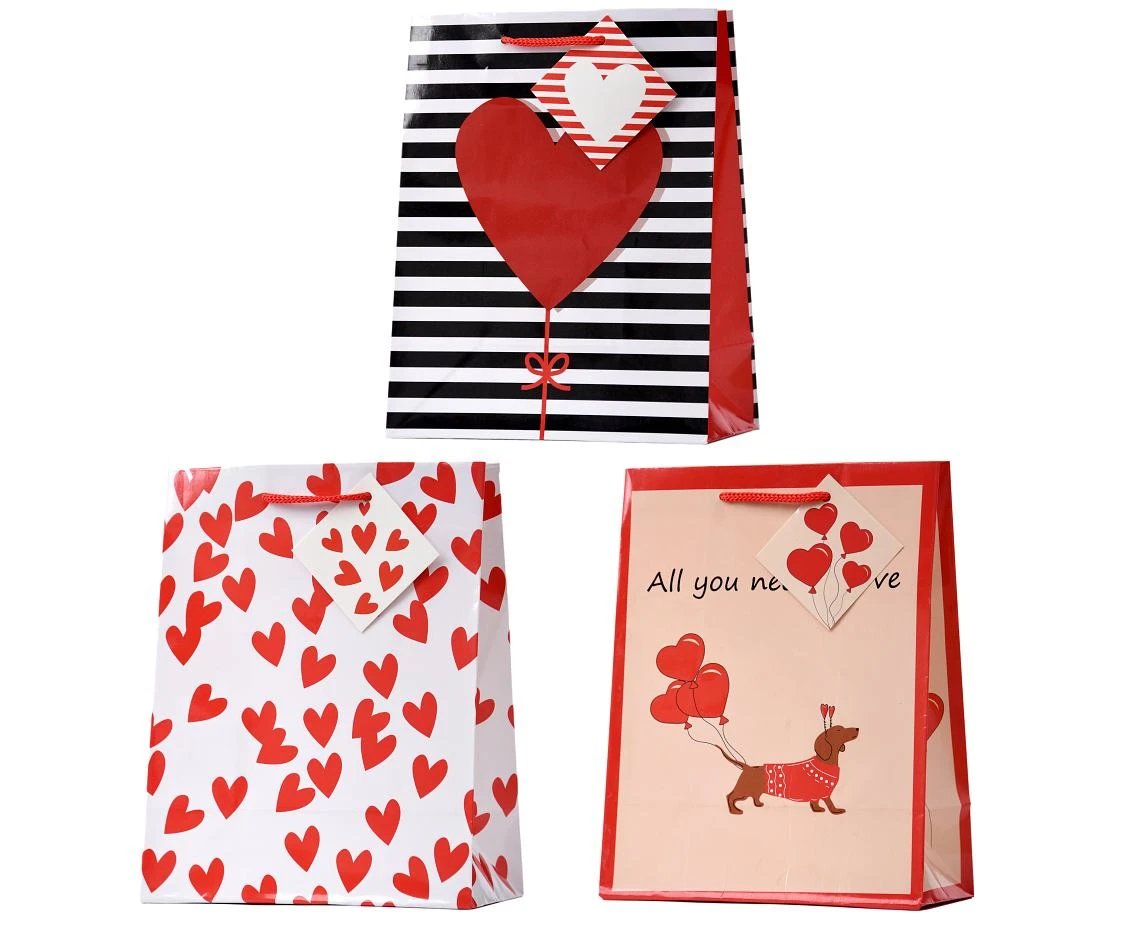 I Love You Day gift bag (M) 17,8x22,9x9,8 cm, 1 pc