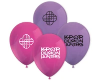 Balloons K-POP DEMON HUNTERS pink, purple, 8 pcs.