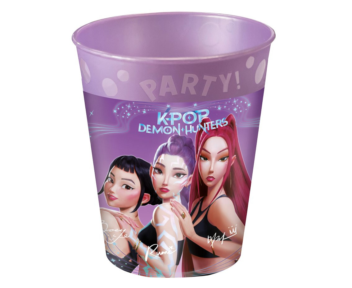 Reusable cups K-POP DEMON HUNTERS, 250 ml, 4 pcs.