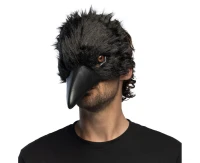 Plush half mask Crow