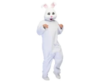 Bunny plush costume for adults (one size)