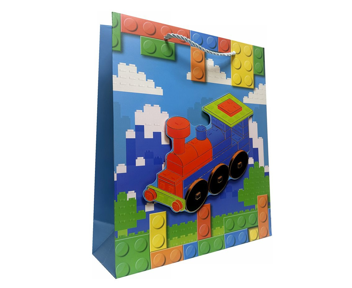 Paper gift bag Lego 30x41,5x12 cm. mix, 1 pc