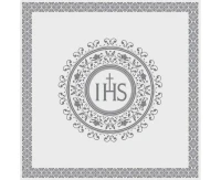POLMAK Napkins First Communion, silver emblem, 33x33 cm, 20 pcs.