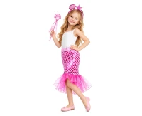 Little Mermaid Set (pink skirt, headband, wand)