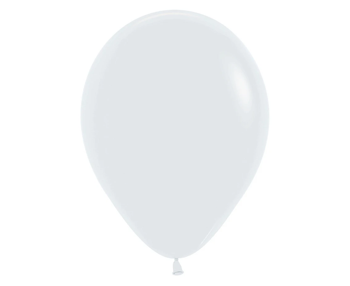 Sempertex Balloons 12", White, 50 pcs.