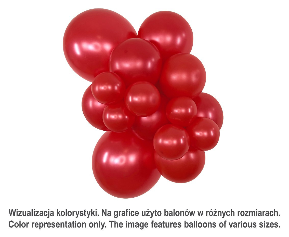 Sempertex Balloons 5", Metallic Red, 50 pcs.