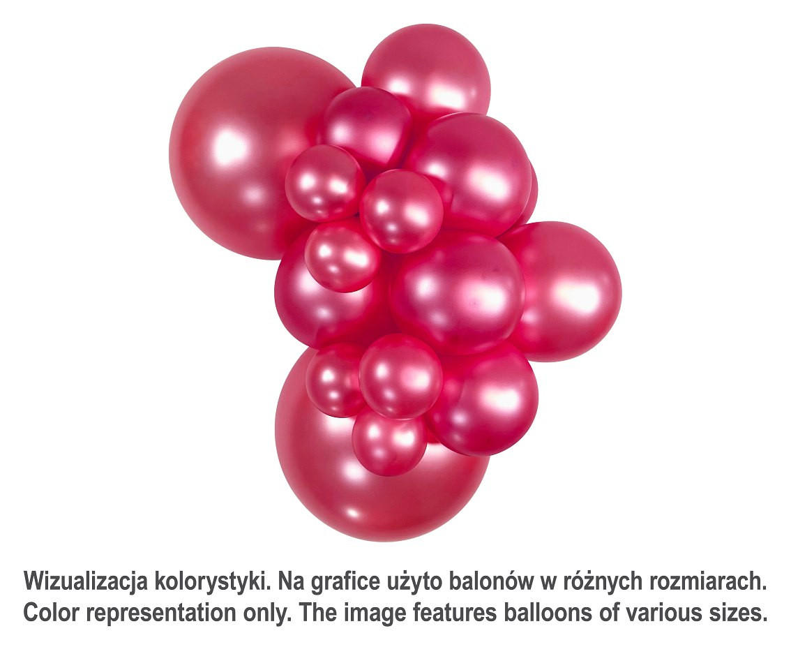 Sempertex Balloons 12", Metallic Fuchsia, 50 pcs.