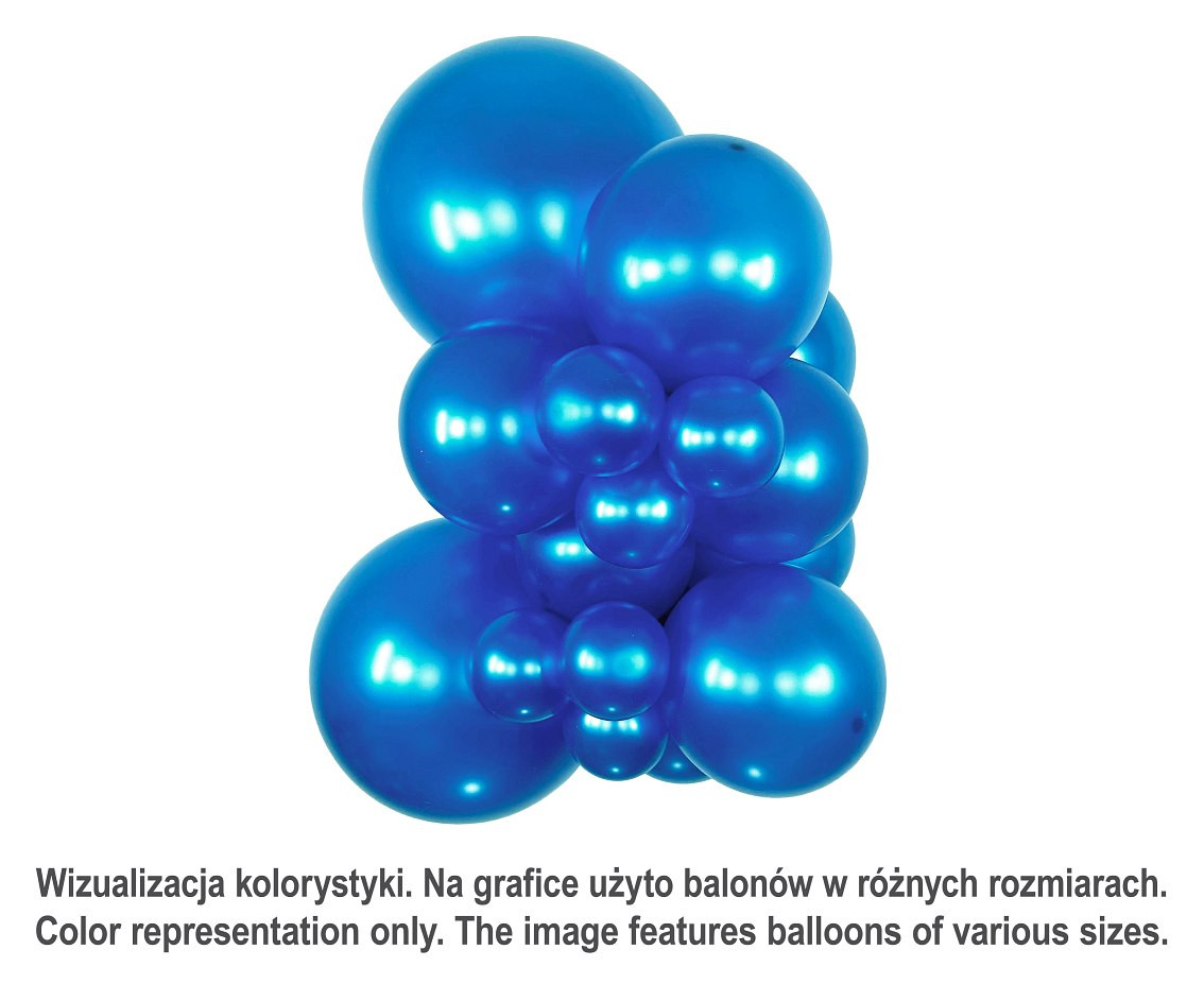 Sempertex Balloons 5", Metallic Blue, 50 pcs.