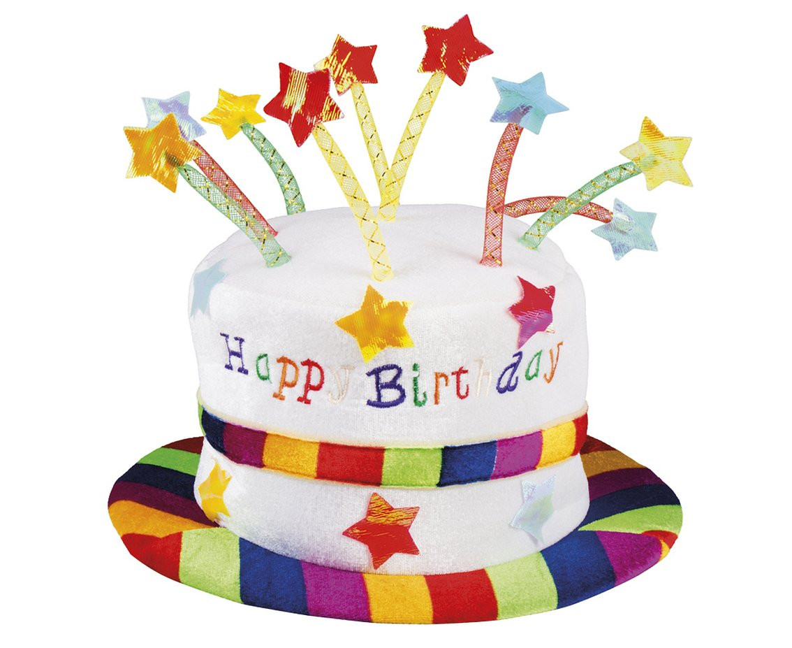 Rainbow Happy Birthday hat