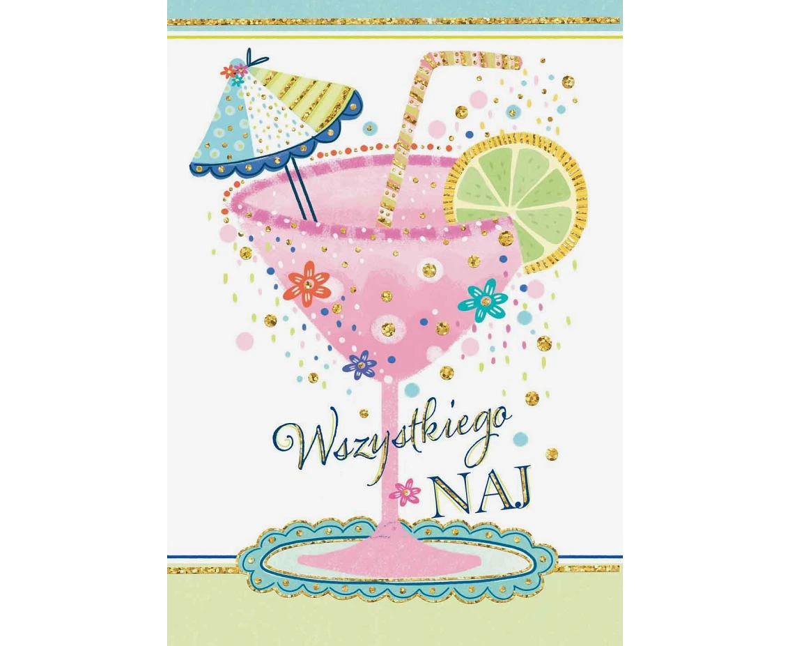 Greeting card KARNET B6 MARTINI, 1 pc.