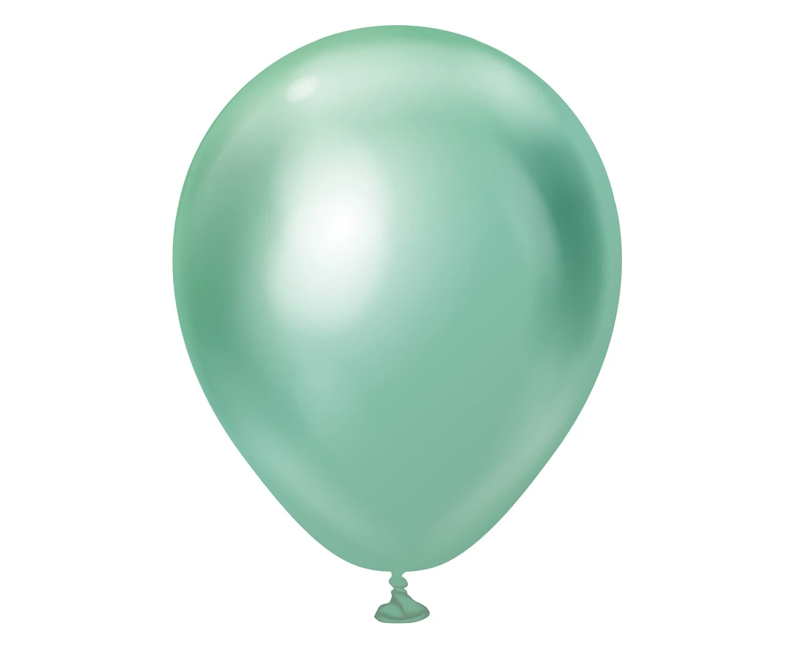 Balloons  5", Mirror Green Gold , 100 pcs.