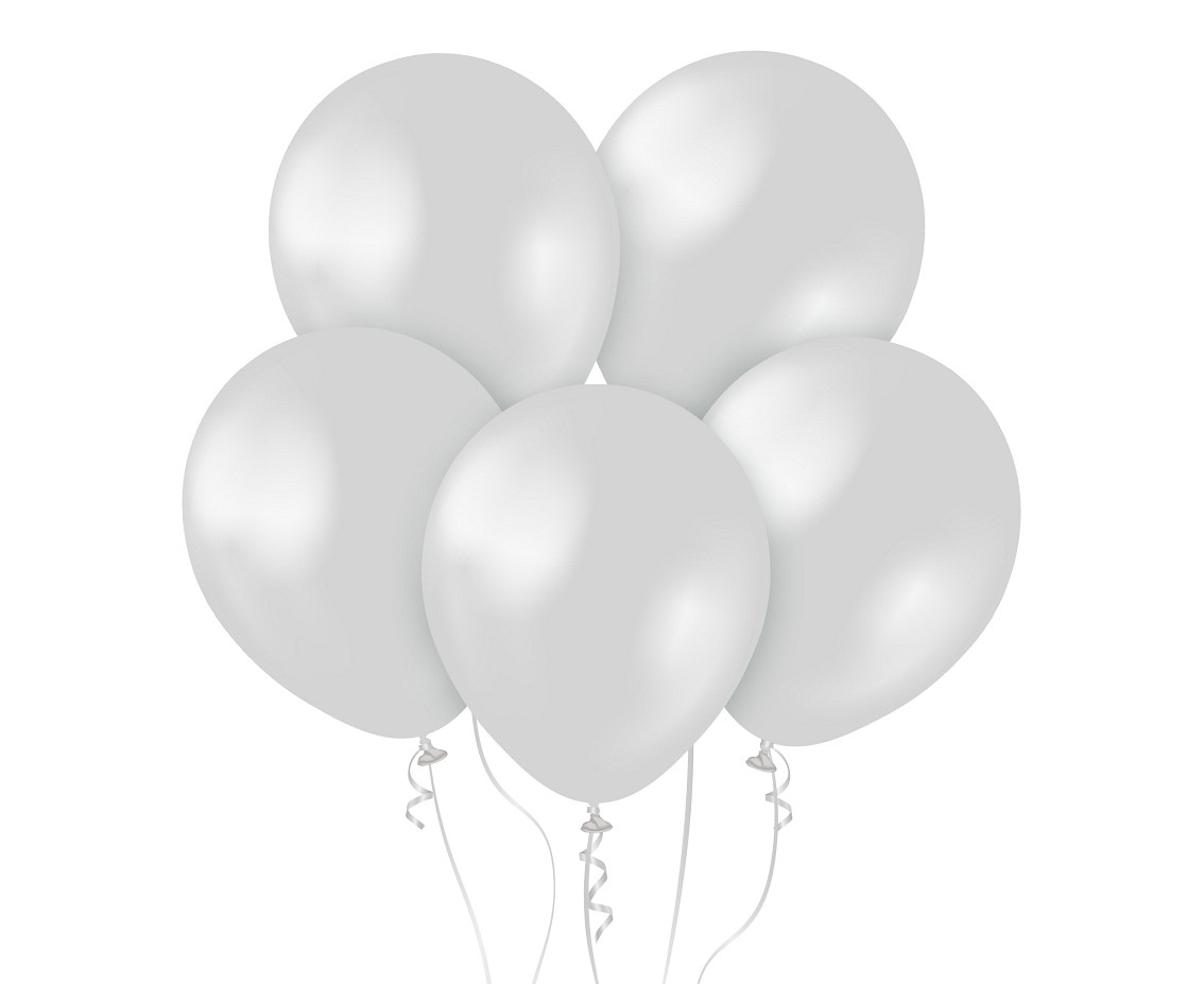 Balloons  18" Metallic Silver , 25 pcs.