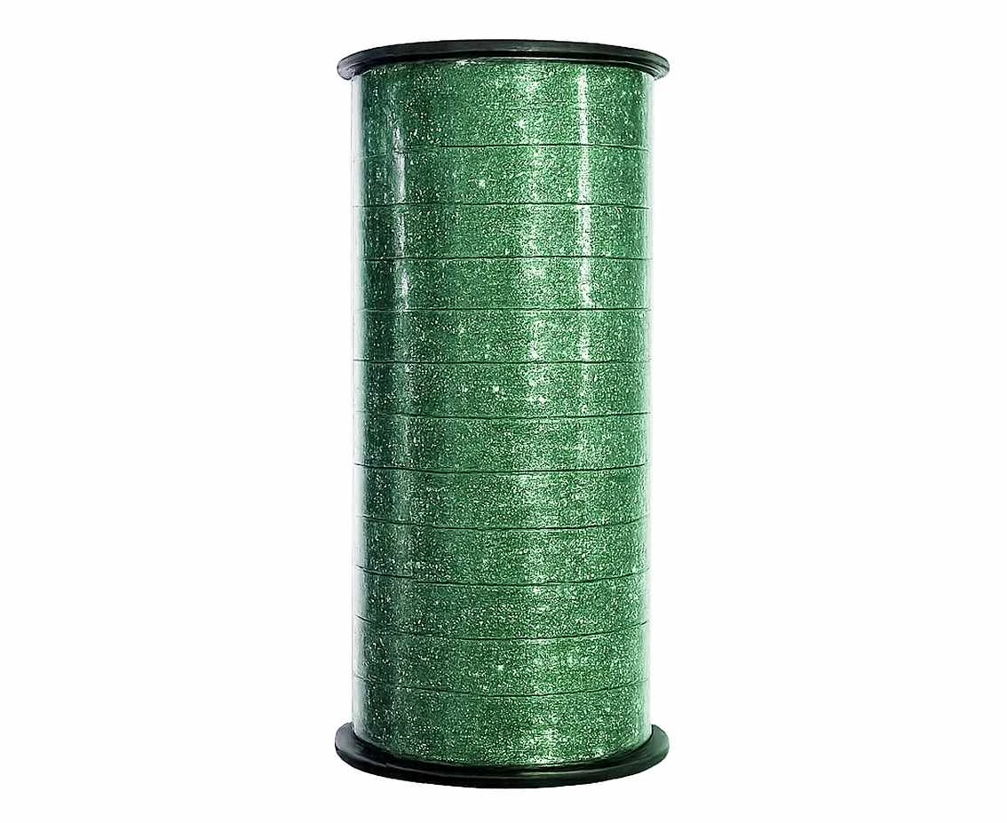 Ribbon green glitter effect, 100 y (92 m)