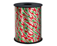 Ribbon red-green-silver stripes, 500 y (458 m)