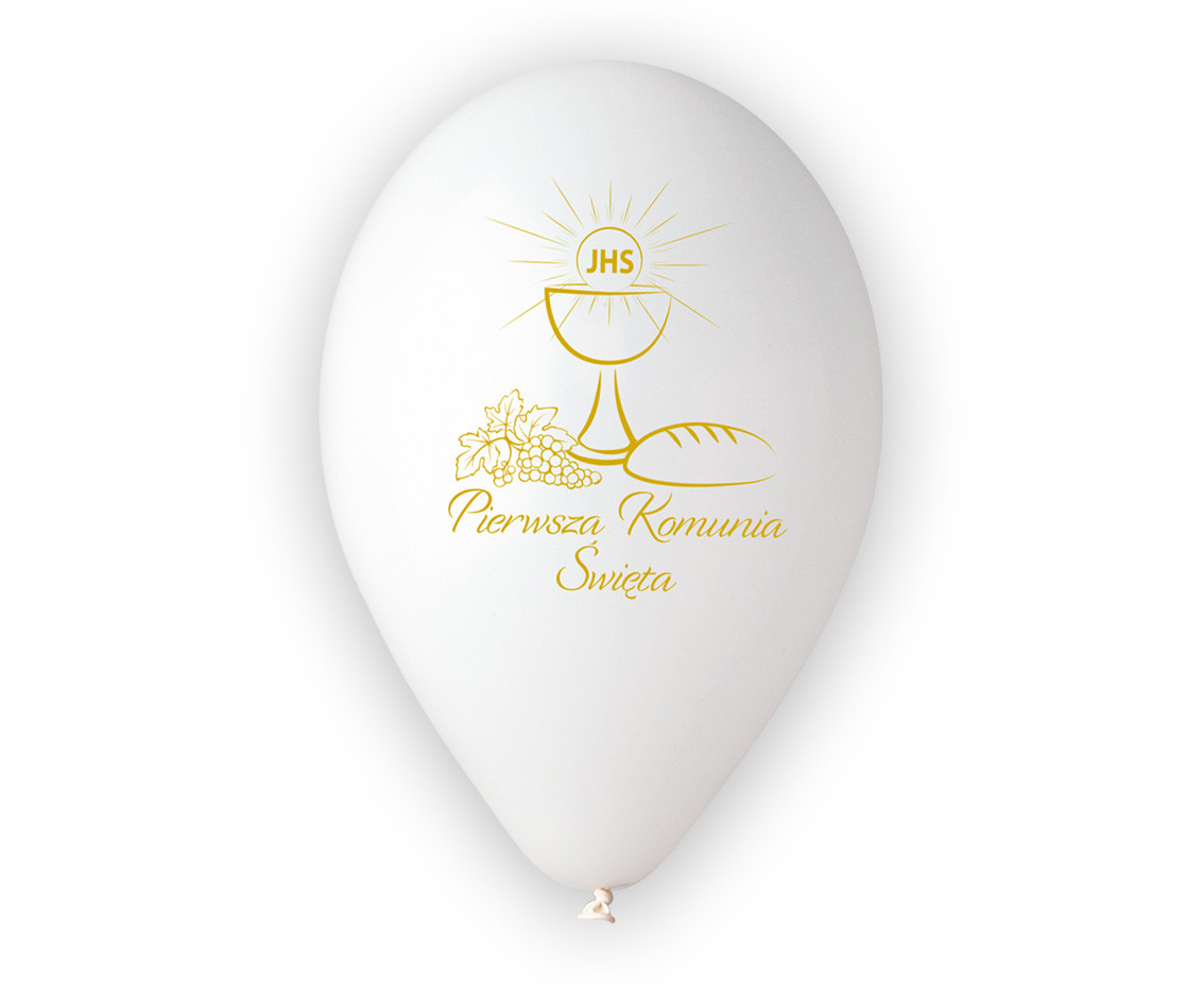 Balloons Gemar 12", premium First Holy Communion (chalice), 5pcs