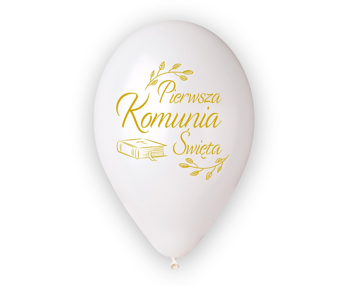 Balloons Gemar 12", premium First Holy Communion (Bible), 5pcs