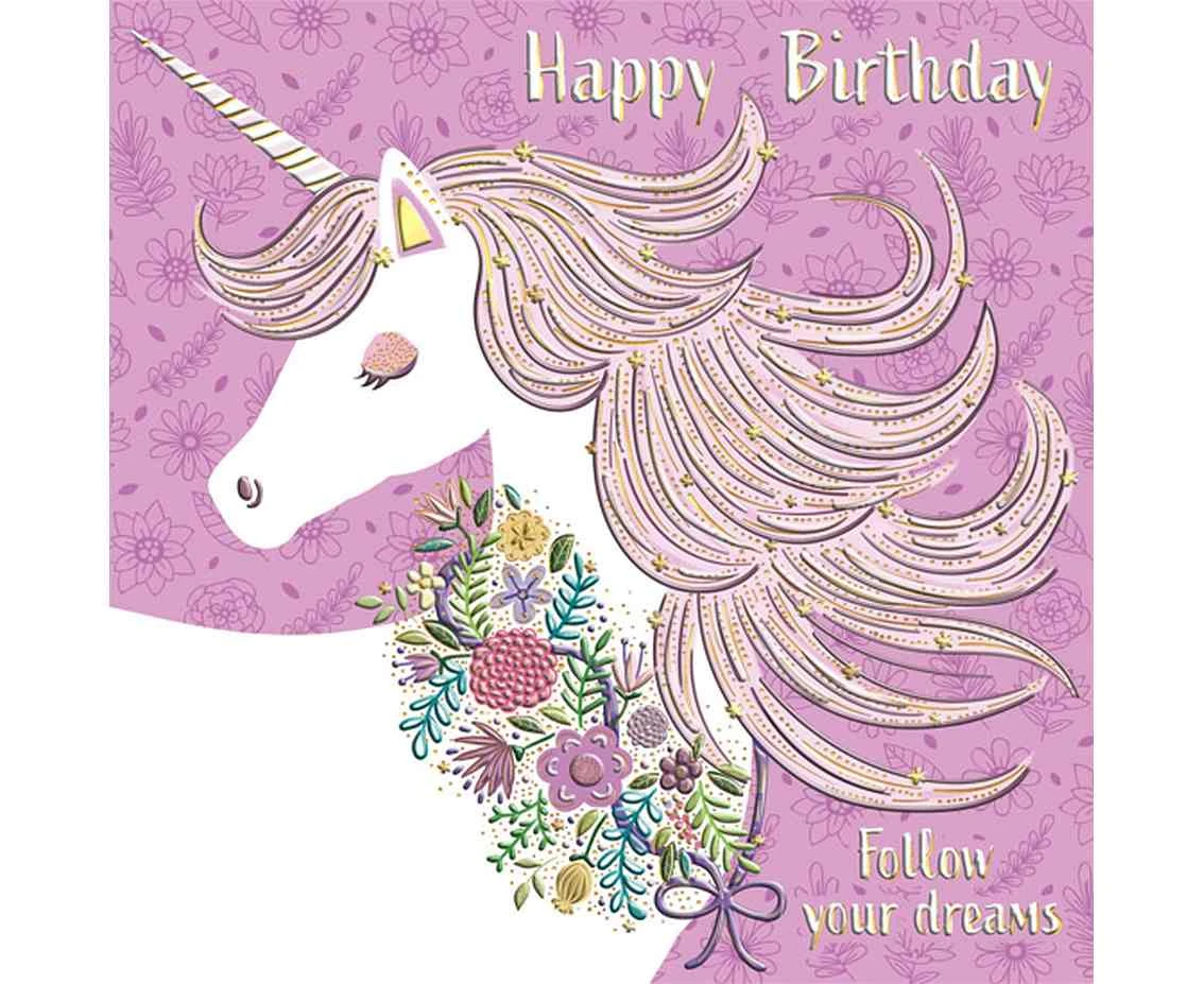 kw Unicorn Greeting card, 1 pc.