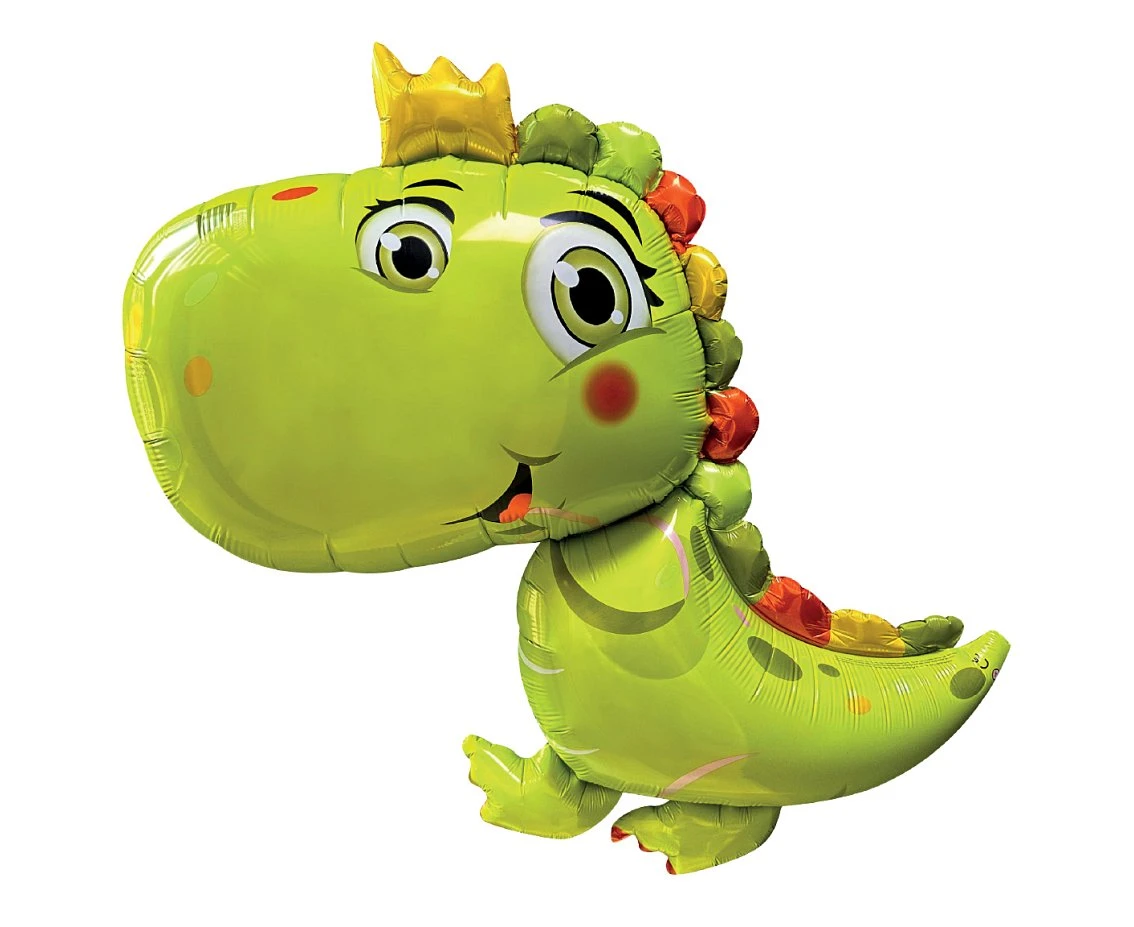 Foil balloon Green Dinosaur, 70x78 cm