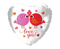 Foil balloon Cute Birds, 36x36 cm