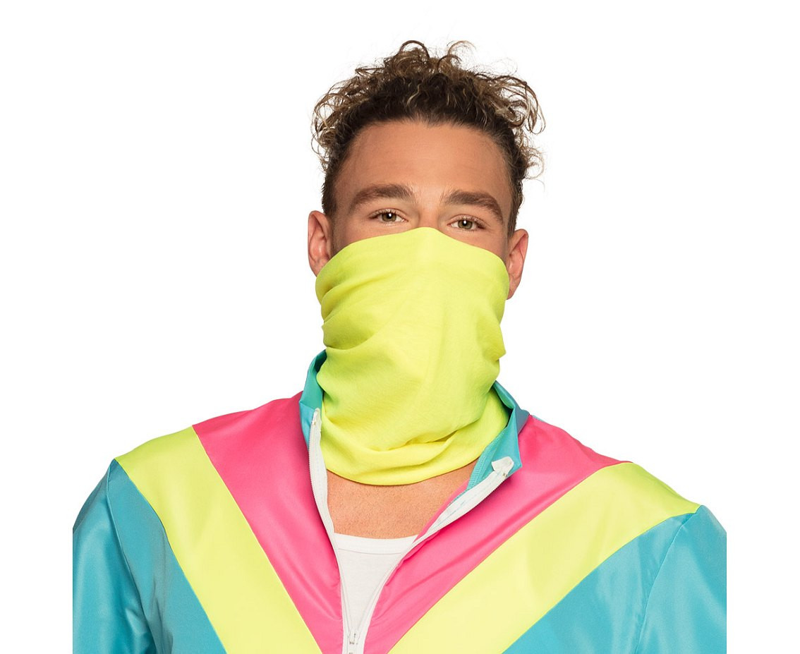 Shell suit Retro dude neon blue UV (L)