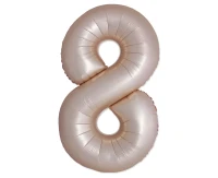 BFK Foil Balloon 34" FX – Number 8 Starlight Glow, unpackaged