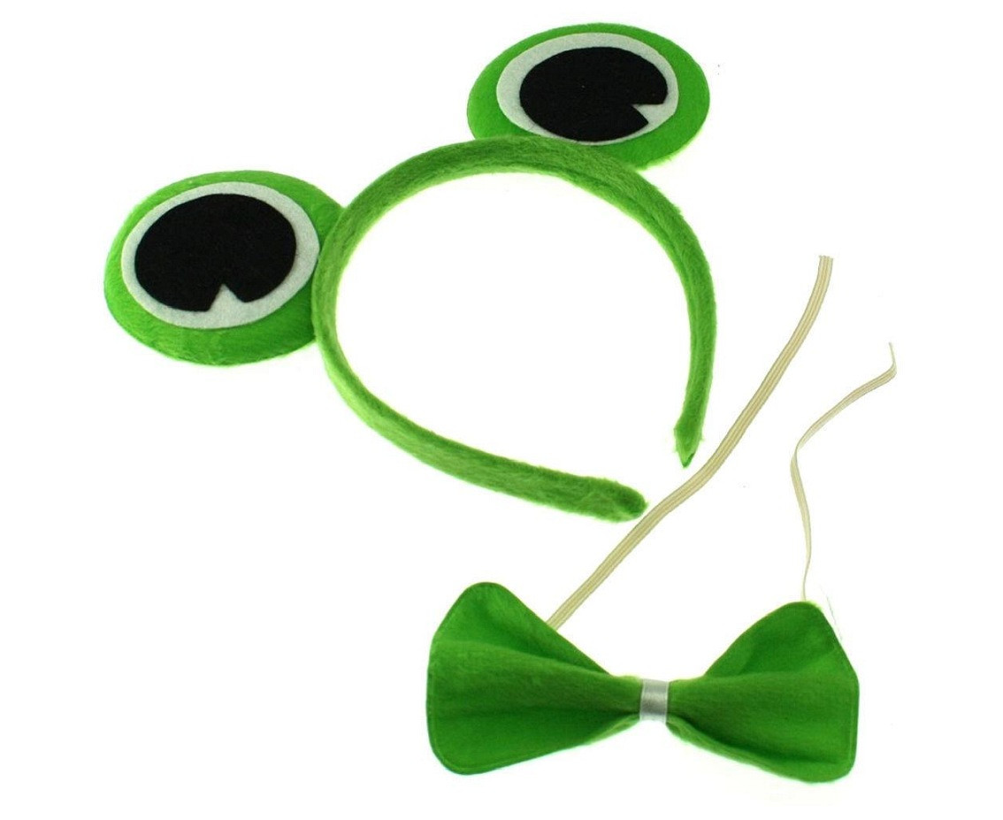 Frog Set (headband, bow tie)